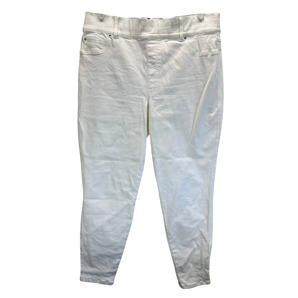 Spanx Shape Everywhere Ankle Skinny Jeans White 2X Tall